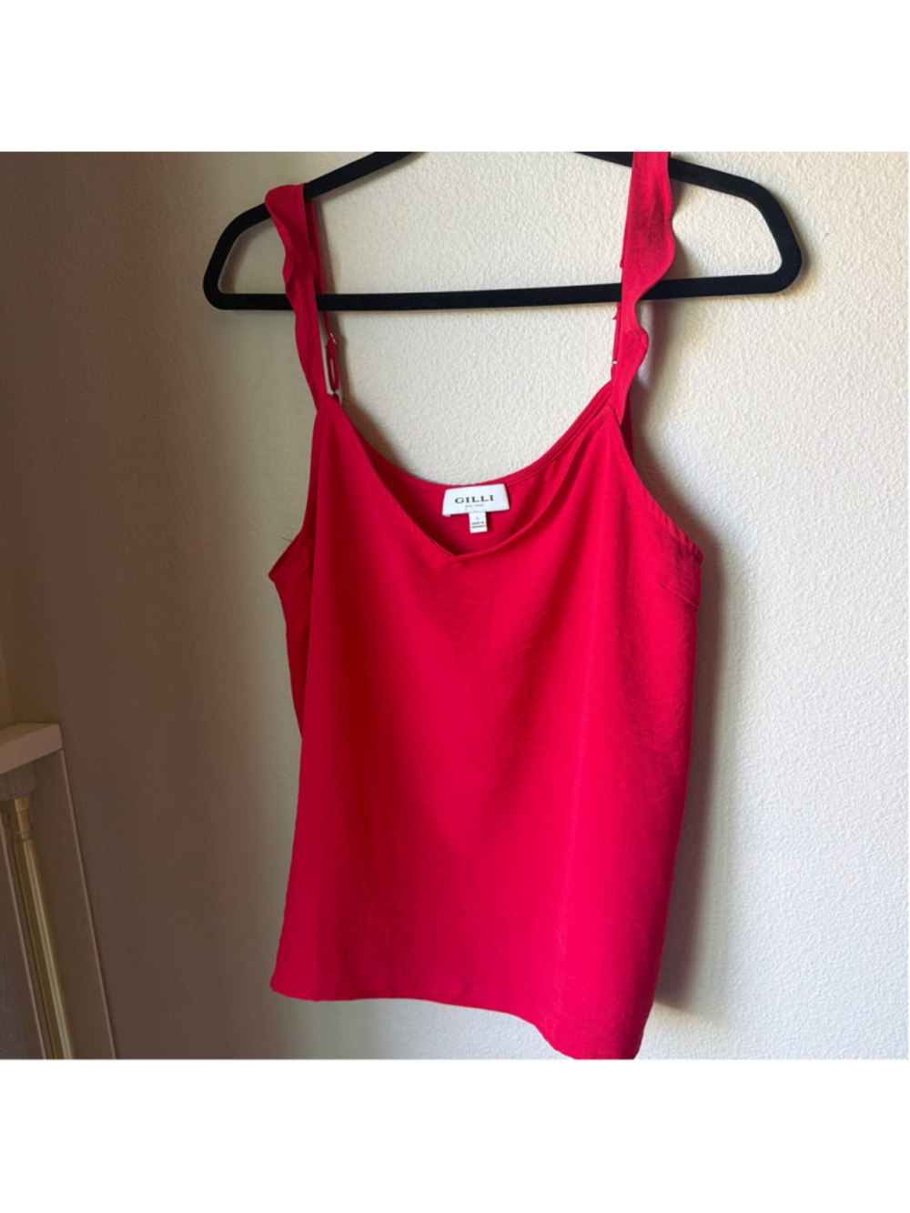 Women's Gilli Red Camisole Tank Top Size L